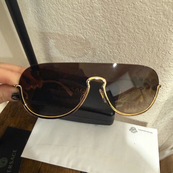 Versace Gold Sunglasses - Picture 8 of 9